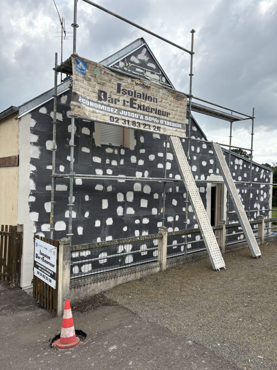 isolation par exterieur Caen (14) chantier IPE
